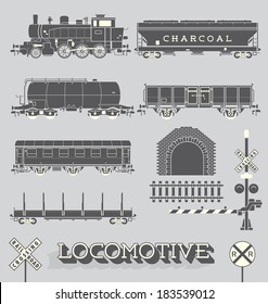 Vector Set: Model Train Collection 