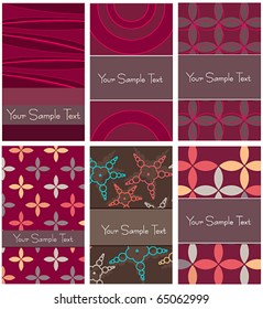 Vector set of modern beautiful business cards