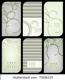 Vector set of modern beautiful business cards