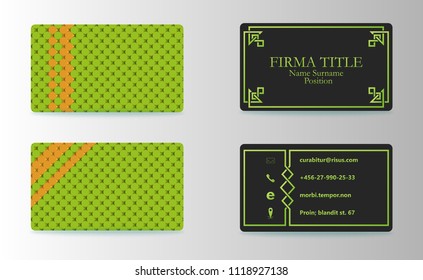 Vector set of modern creative business cards