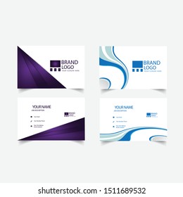 Vector set Modern Creative and Clean Business and corporate identity Card Template