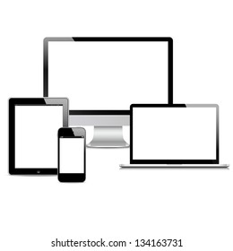  Vector Set Of Modern Digital Devices