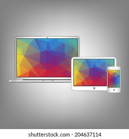 Vector set of Modern Digital devices