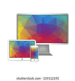 Vector set of Modern Digital devices