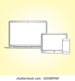 Vector set of Modern Digital devices for you design