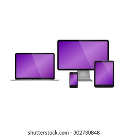 Vector set of Modern Digital devices