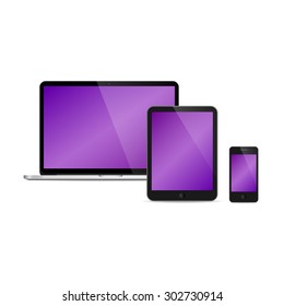 Vector set of Modern Digital devices