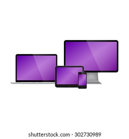 Vector set of Modern Digital devices