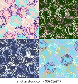 Vector set modern geometrical abstract background