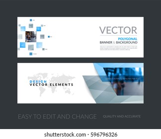 Vector set of modern horizontal website banners with many grey rectangles, squares for industry, beauty, tech, communication. Clean web headers design with overlay effect. 