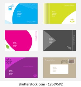 Vector - Set of modern and unique business callings cards for your company.