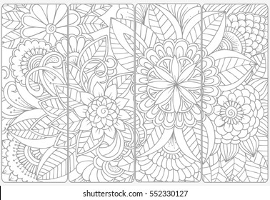 Bookmarks Coloring Pages High Res Stock Images Shutterstock