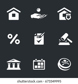 Vector Set of Mortgage Icons.