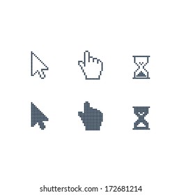 Vector set of mouse cursors