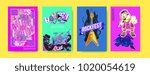 Vector set of music event poster design template. Rock, jazz, blues and hip hop poster design. Eps 10. 