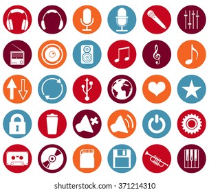 Vector Set of Music Icons