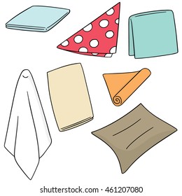 vector set of napkin