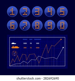 Vector set of neon numbers