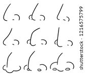 vector set of nose