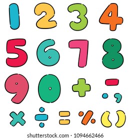 vector set of number