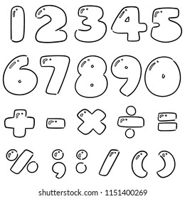 7,170 One line drawing number Images, Stock Photos & Vectors | Shutterstock