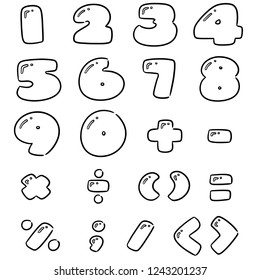 vector set of number