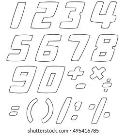 vector set of number