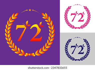 Vector set of number logo design