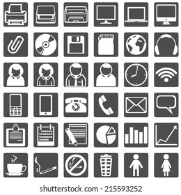 Vector Set of Office Icons