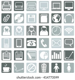 Vector Set of Office Icons
