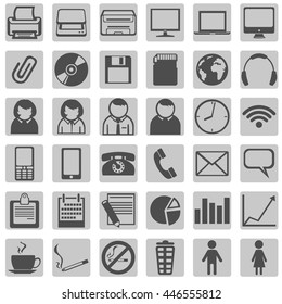 Vector Set of Office Icons