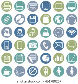 Vector Set of Office Icons
