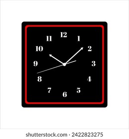 Vector Set of Office Wall Clocks of various shapes Design Template Isolated on White background. Dial with Roman numerals. Wall Clock Mock-up for Branding and Advertising Isolated. Watch Face Design