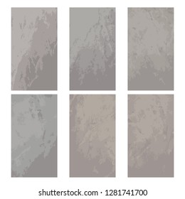 Vector set of old dark cardboard texture for decoration