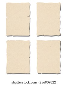 Vector set of the old scrolls. Vector grunge background.