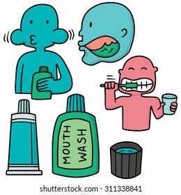 vector set of oral care