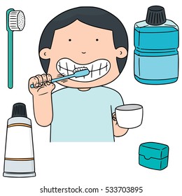 vector set of oral care