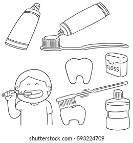 vector set of oral care