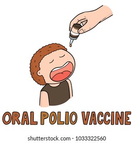 Vector Set Of Oral Polio Vaccine