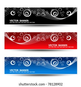 Vector set of ornament banners