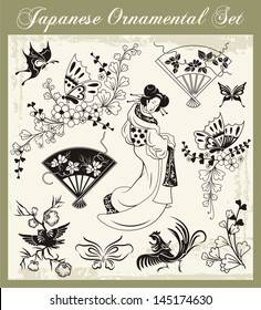 Vector set of ornaments and decorative designs.