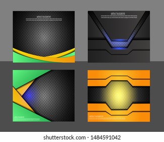 Vector set of overlap luxury background template. Futuristic and elegant with modern design. Realistic background. Eps 10.