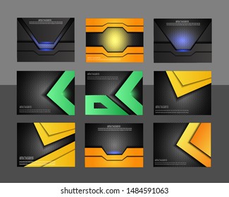 Vector set of overlap luxury background template. Futuristic and elegant with modern design. Realistic background. Eps 10.