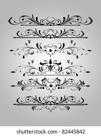 Vector set : page decorative ornamental  design element 2