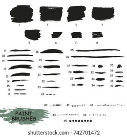 Vector set of paint brushes for Illustrator. All brushes made by hand.
Brushes can be used for black-and-white sketch or graphics for any creative illustrations. You can draw beautiful patterns.
