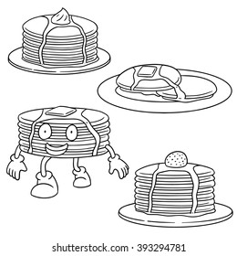 vector set of pancake