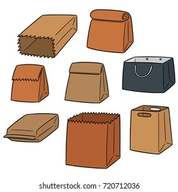 Vector Set Of Paper Bag