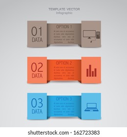 vector set of paper racks for presentation of your data