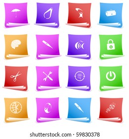 Vector set of paper template