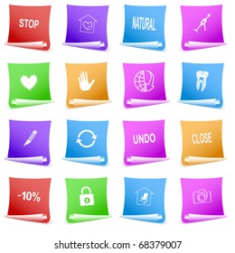 Vector set of paper template